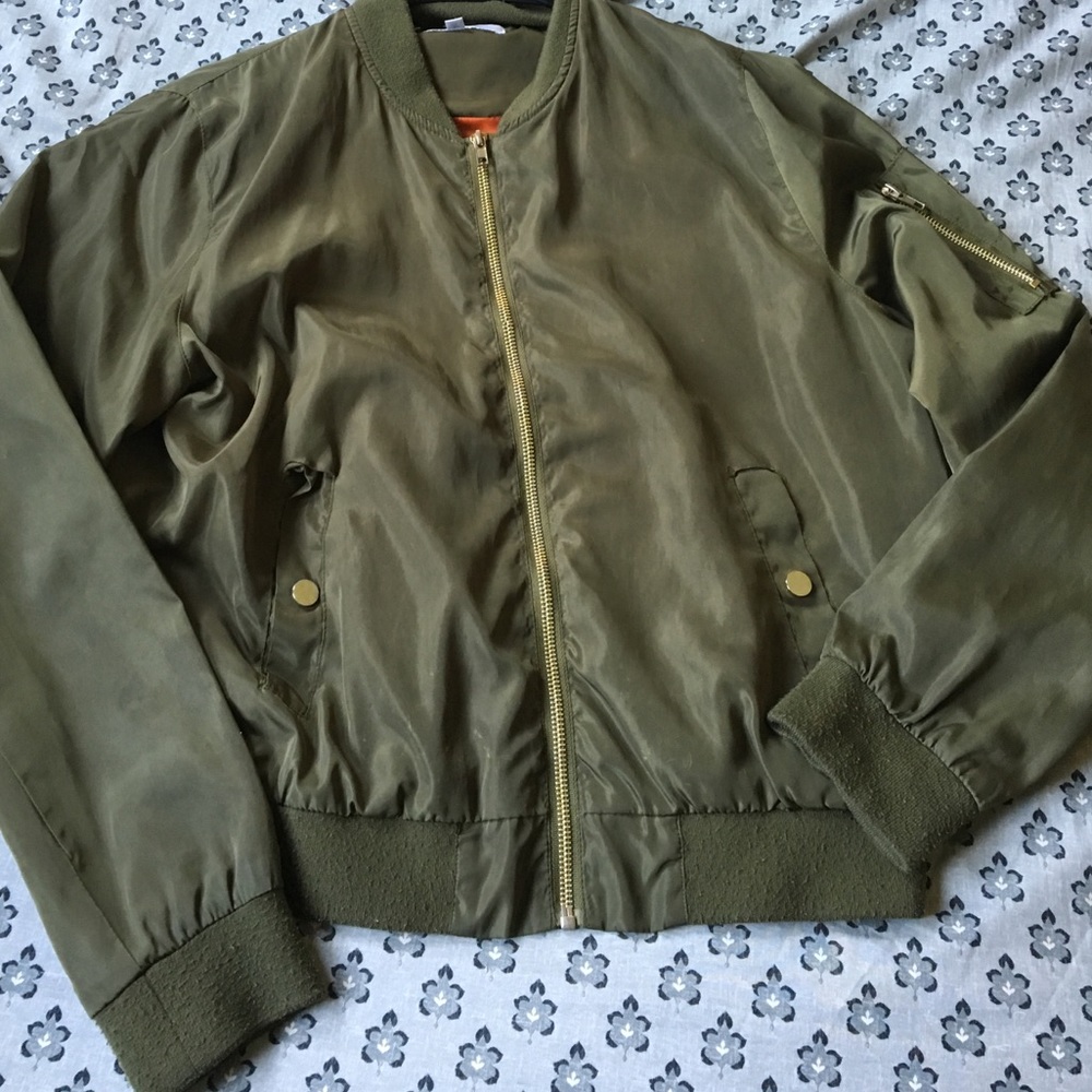 AtZ Olive Green Bomber Jacket